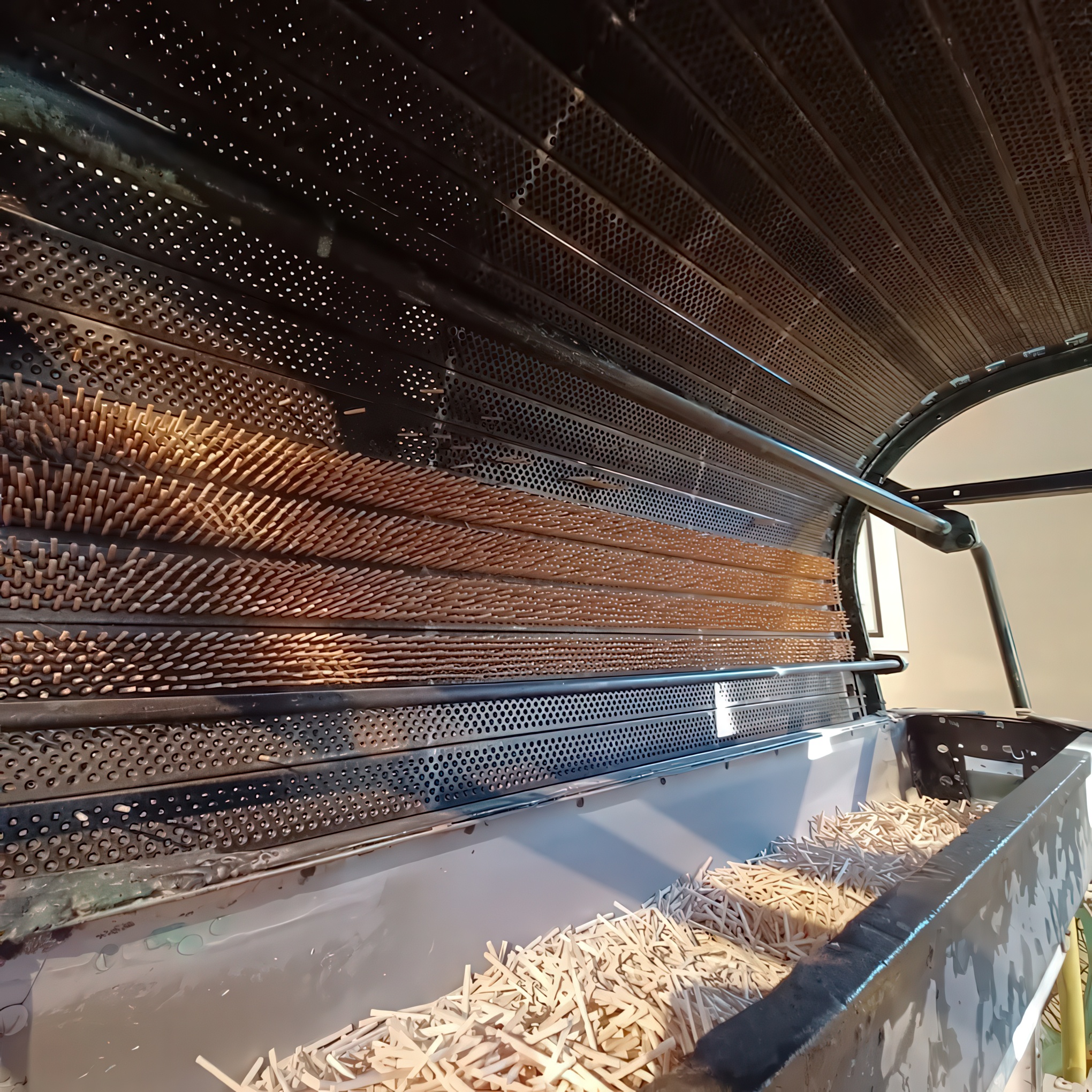 Holzstäbchen Trocknung